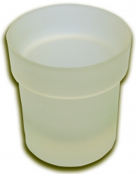 SPARE GLASS HOLDER FOR TOILET BRUSH SANDED