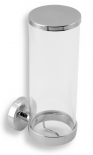 COSMETIC PAD CONTAINER GLASS METALIA 11 CHROME