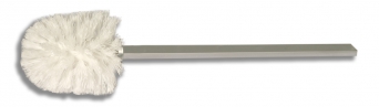 Toilet brush without container and holder, chrome