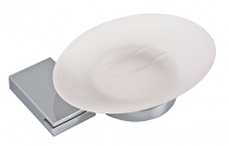 METALIA 9 Glass soap dish, chrome