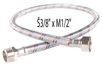 Steel covered connection hose L=30 1/2