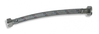 Steel covered connection hose L=30 cm 3/4
