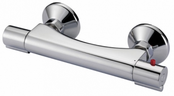AQUALIGHT Wall-mounted shower mixer, chrome