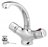 AQUAMAT Standing washbasin mixer, chrome