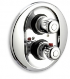 SHOWER MIXER BUILT-IN THERMOSTATIC AQUAMAT CHROME