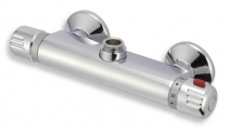 AQUAMAT thermostatic shower mixer with upper connection, chrome