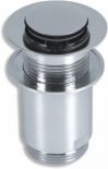 Drain plug for washbasin with overflow, chrome