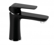 TINA Standing basin mixer, black