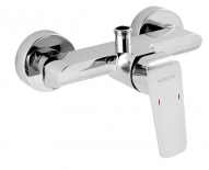 TINA Wall-mounted shower mixer with upper outlet, chrome