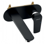 Washbasin built-in  mixer, black matt