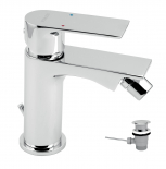 NOBLESS TREND standing bidet mixer, pop-up waste, chrome