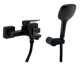 Bathroom set for bathtube Nobless Ego, black