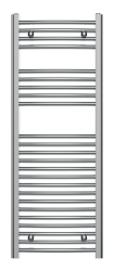 Bathroom radiator 450x1200, rounded type, chrome