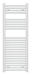 Bathroom radiator 450x1200, rounded type, white