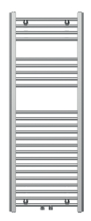 Bathroom radiator 450x1200, straight type, chrome