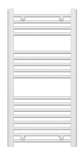 Bathroom radiator 450x900, straight type, white