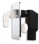 Concealed washing machine siphon DN40/50, chrome