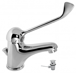 BASIN MIXER WITHOUT POP-UP WASTE MEDICAL METALIA 55 CHROME