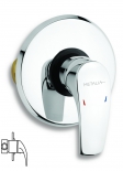 METALIA 57 1-function concealed shower mixer. chrome