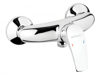 METALIA 57 wall-mounted shower mixer. chrome