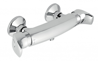METALIA 57 Wall-mounted thermostatic shower mixer, chrome