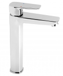 Wash basin mixer without pop-up waste