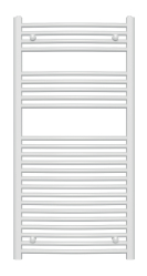 Bathroom radiator 600x1200.1, rounded type, white
