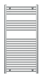 Bathroom radiator 600x1200, straight type, chrome