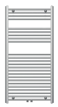 Bathroom radiator 600x1200, straight type, chrome,V-50mm