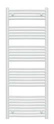 Bathroom radiator 600x1600, rounded type, white