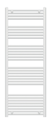 Bathroom radiator 600x1600, straight type, white