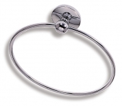 METALIA 1 round towel rail, chrome