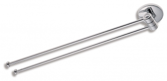 METALIA 1 double towel rail, chrome