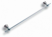 METALIA 3 single towel hanger, 450 mm length, chrome