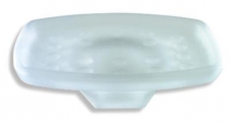 Glass for soap dish METALIA 1, frosted glass