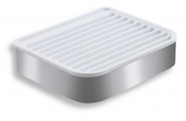 EMOTION stainless steel soap dish, chrome