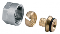 Compression fitting for 16x2 mm plastic pipes, 3/4
