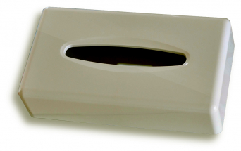 Paper tissue dispenser, white