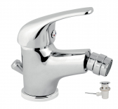 TITANIA IRIS standing bidet mixer, pop-up waste, chrome