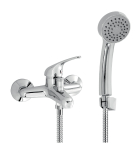 Bathroom set for bathtube Titania Iris, chrome