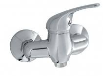 TITANIA IRIS wall-mounted shower mixer, mixer spacing 100 mm, without shower set, chrome