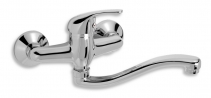 TITANIA IRIS wall-mounted sink mixer, swivel spout, chrome