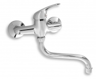 IRIS Wall-mounted washbasin or sink mixer, chrome