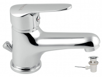 TITANIA IRIS NEW standing bidet mixer, pop-up waste, chrome
