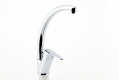 TITANIA IRIS NEW standing sink mixer, asymmetric, swivel spout, chrome #1