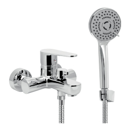 Bathroom set for bathtube Titania Fresh, chrome