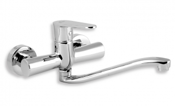 TITANIA FRESH wall-mounted sink mixer, swivel spout, chrome