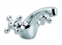 RETRO II Standing washbasin mixer, chrome