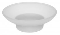 Glass for soap dish