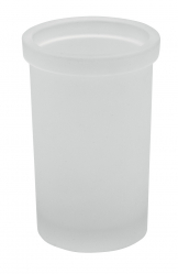 Glass for toilet brush